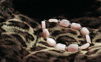Rose Quartz and Crystal Bead Healing Necklace